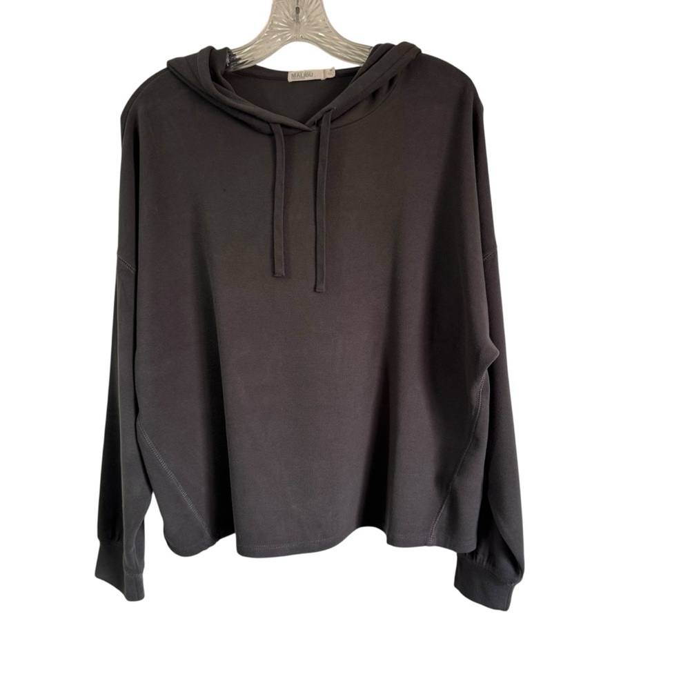 Barefoot Dreams Malibu Collection Butter Fleece Coordinating Pullover Gray Sz M